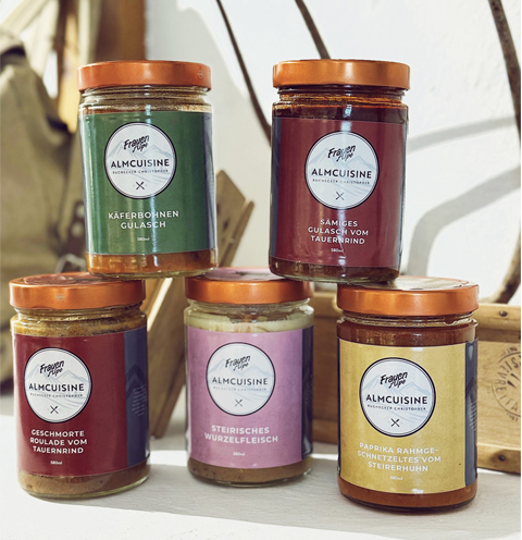 Hausgemachte Fertiggerichte im Almschatz auf der Turrach